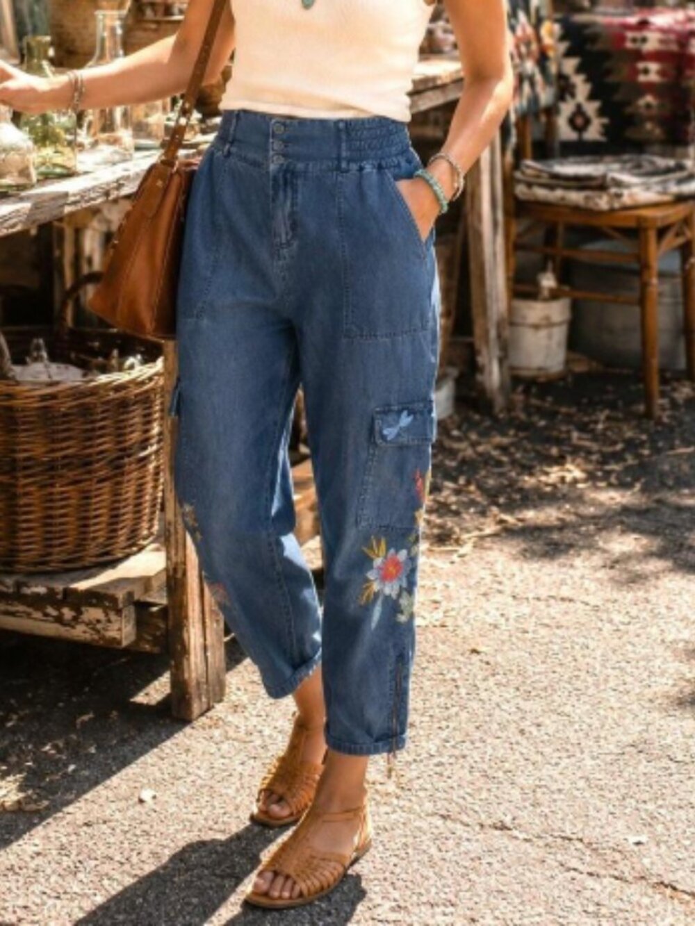 Johnny Was Jane cargo pant - Picture 3 of 3